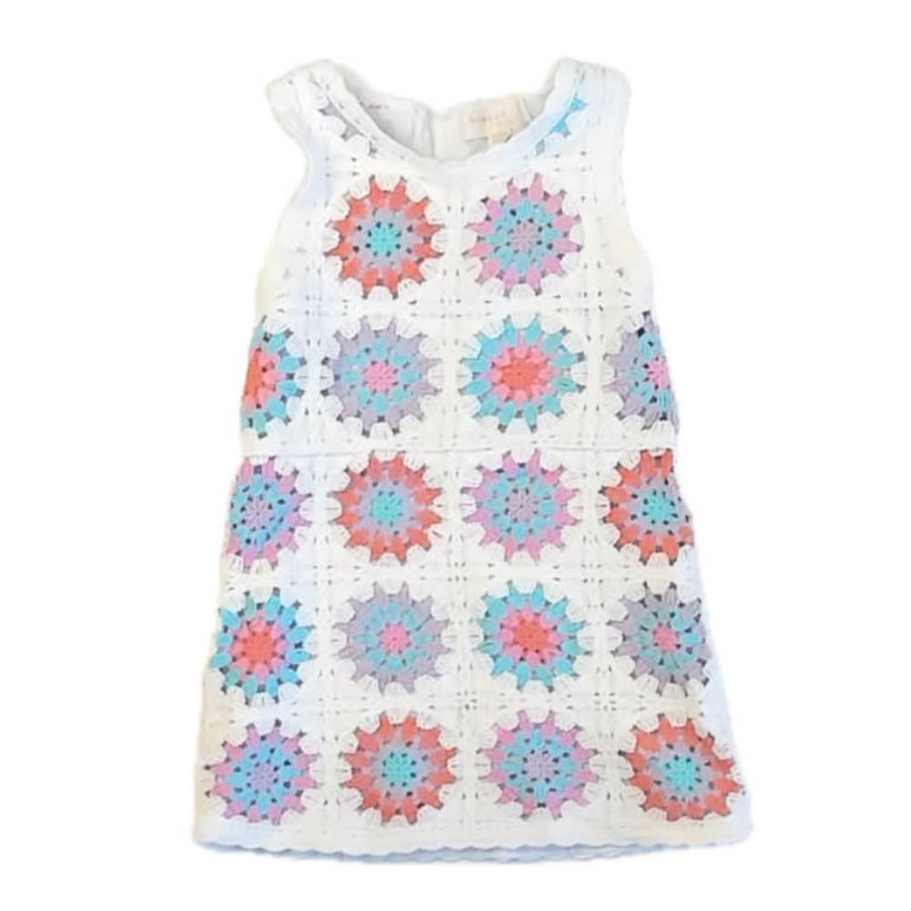 Btween Girls White Crochet Dress size: 24 Months